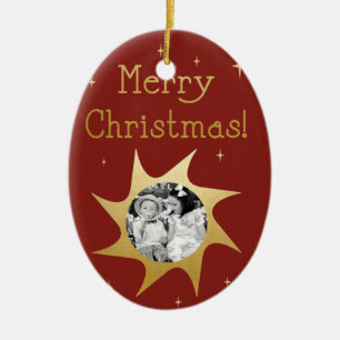 kerstwieken met glans - ornament