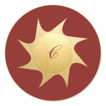 kerstwieken - ronde sticker