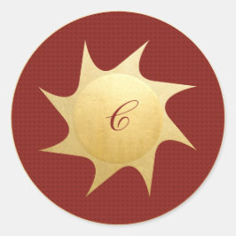 kerstwieken - ronde sticker