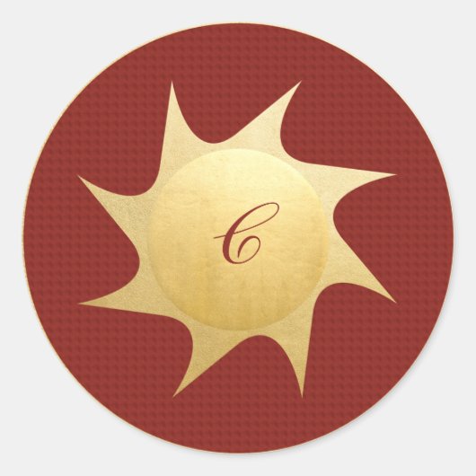 kerstwieken - ronde sticker (Voorkant)