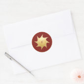 kerstwieken - ronde sticker (Envelop)