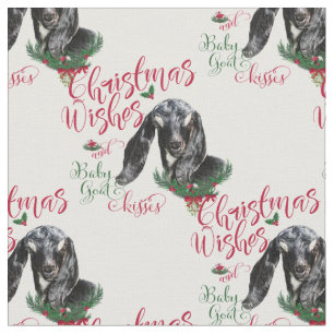 kerstwijn Baby geit Kisses Nubian Goat Stof
