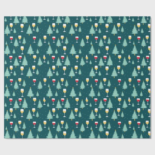 kerstwijn cadeaupapier (Vlak)