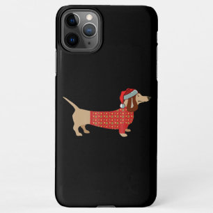 kerstwijn Doxie Doxie bij honden iPhone 11Pro Max Hoesje