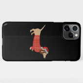 kerstwijn Doxie Doxie bij honden iPhone Hoesje (Achterkant horizontaal)