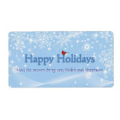 Kerstwijn Etiket (Voorkant)