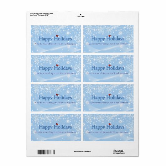 Kerstwijn Etiket (Full Sheet)