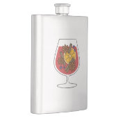 Kerstwijn feestdagen rode gemulgeerde wijncocktail flacon (Rechts)
