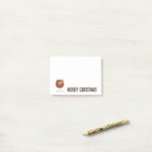 Kerstwijn feestdagen rode gemulgeerde wijncocktail post-it® notes (Op bureau)