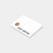 Kerstwijn feestdagen rode gemulgeerde wijncocktail post-it® notes (Schuin)