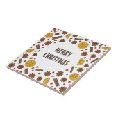 Kerstwijn feestdagen rode gemulgeerde wijncocktail tegeltje (Zijkant)