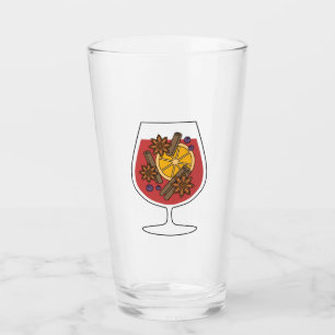 Kerstwijn feestdagen rode gemulgeerde wijnspecerij glas