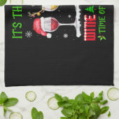 Kerstwijn - Funny Xmas Alcohol Pajama PJ Topjes Theedoek (Gevouwen)