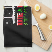 Kerstwijn - Funny Xmas Alcohol Pajama PJ Topjes Theedoek (Quarter Fold)