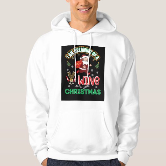 Kerstwijn Hoodie (Voorkant)
