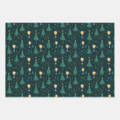 kerstwijn inpakpapier vel (Voorkant 2)