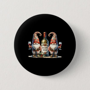 Kerstwijn Kabouter Sinterklaas Voor Vrouwen Voor K Ronde Button 5,7 Cm