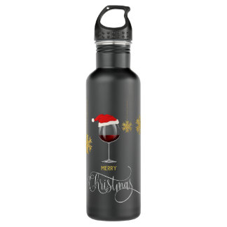 Kerstwijn kerstcadeautje voor dames waterfles