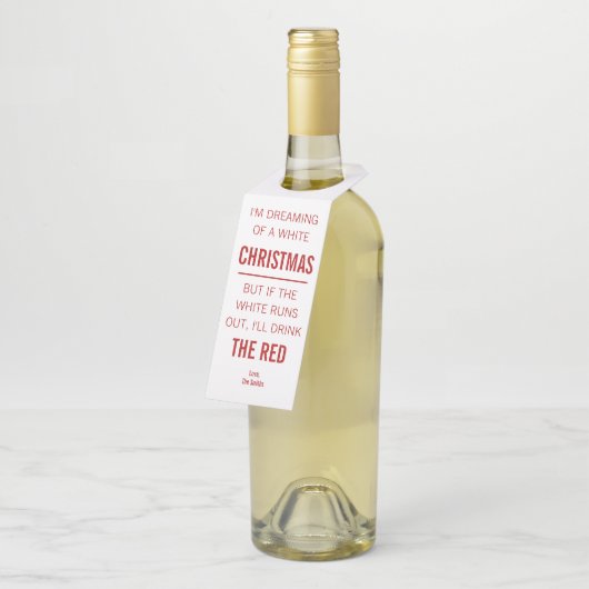 kerstwijn Label (Schuin)