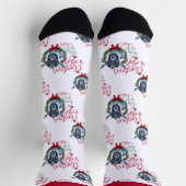 kerstwijn met Baby gehakte Sokken (Top)