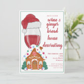 Kerstwijn Moms Gingerbread Houses Kinder Kaart (Staand voorkant)