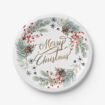 kerstwijn Pine Berry Snowflakes