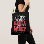 kerstwijn rode wijn tote bag (Dichtbij)