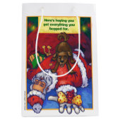 kerstwijn schilderen medium cadeauzakje (Voorkant)