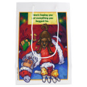 kerstwijn schilderen medium cadeauzakje (Achterkant)