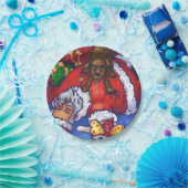 kerstwijn schilderen papieren bordje (Feest)