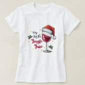 Kerstwijn Shirt Jingle Juice (Design voorkant)