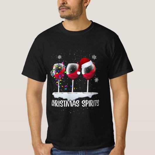 kerstwijn t-shirt (Voorkant)