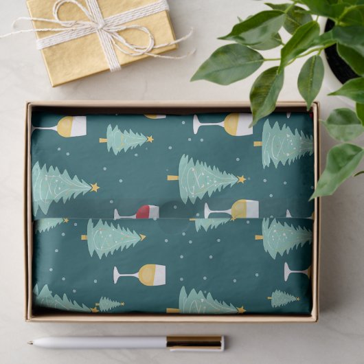 kerstwijn tissuepapier (Geschenk)