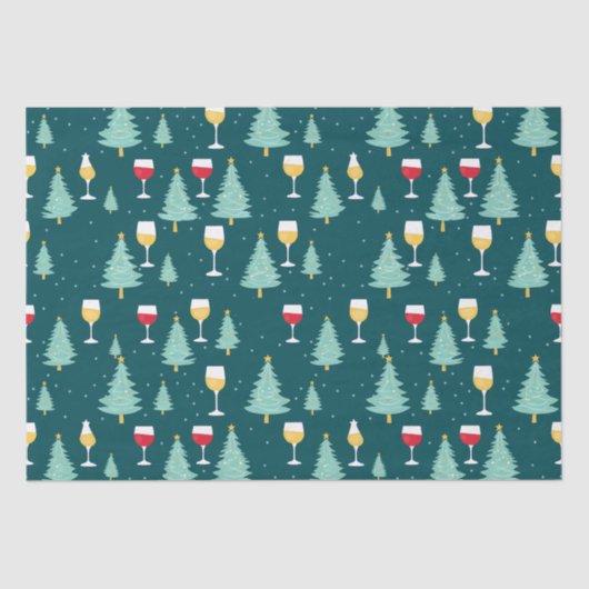 kerstwijn tissuepapier (Voorkant)