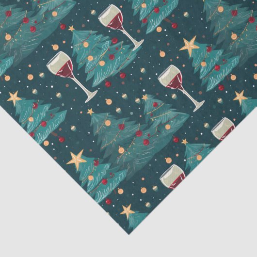 kerstwijn tissuepapier (Detail)