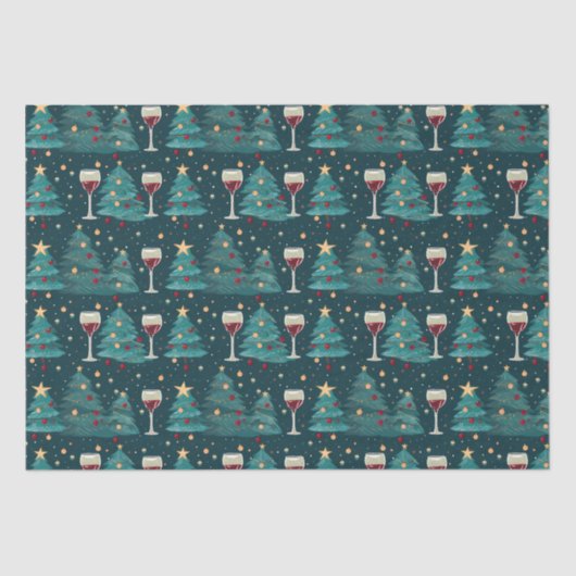 kerstwijn tissuepapier (Voorkant)