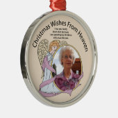 kerstwijn uit de hemel metalen ornament (Rechts)