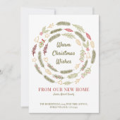 Kerstwijn uit onze nieuwe thuisruimte en pine aankondiging (Voorkant)