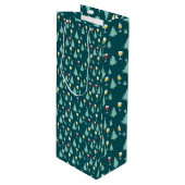 kerstwijn wijn cadeautas (Voorkant Gekanteld)