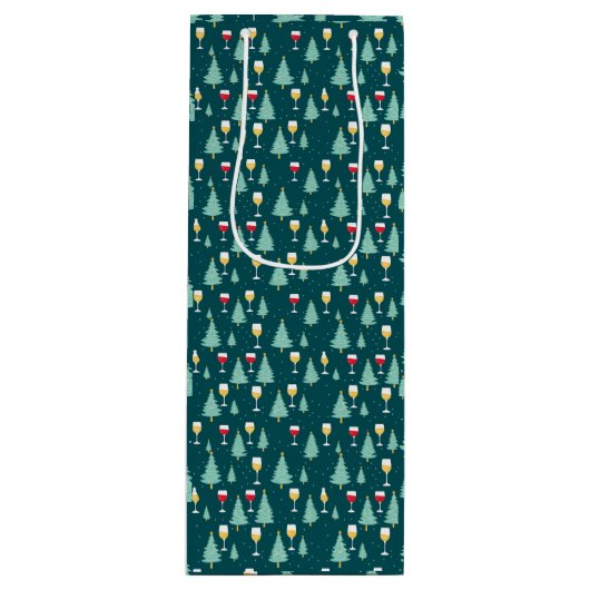 kerstwijn wijn cadeautas (Voorkant)