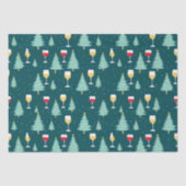 Kerstwijnliefhebber Tissuepapier (Voorkant)