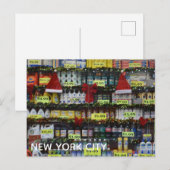 KerstWindows NYC Discount Store Fotografie Feestdagenkaart (Voorkant / Achterkant)