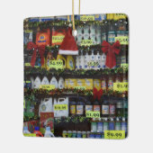 KerstWindows NYC Discount Store Fotografie Keramisch Ornament (Links)