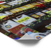 KerstWindows NYC Discount Store Fotografie Poster (Hoek)