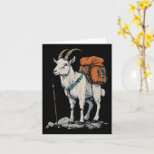 Kerstwinkel Mountain Goat Backpacker Camping Wande Kaart (Gele Bloem)