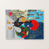 Kerstwinkeltijd met de Portugese Rooster Legpuzzel (Horizontaal)