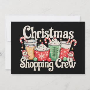 Kerstwinkelbemanning Xmas Koffie Kerstseizoen Feestdagenkaart