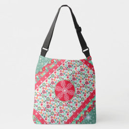Kerstwinkelen Elegante Sneeuwvlokken Crossbody Tas