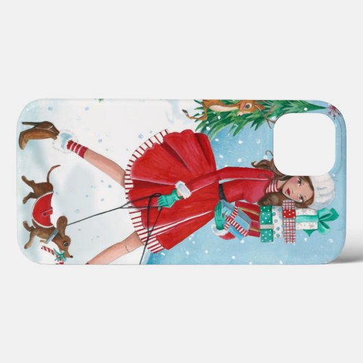 Kerstwinkelen - Iphone 7 plus hoesje (Achterkant (horizontaal))