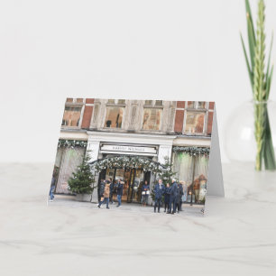 Kerstwinkelen Knightsbridge London Foto Kaart